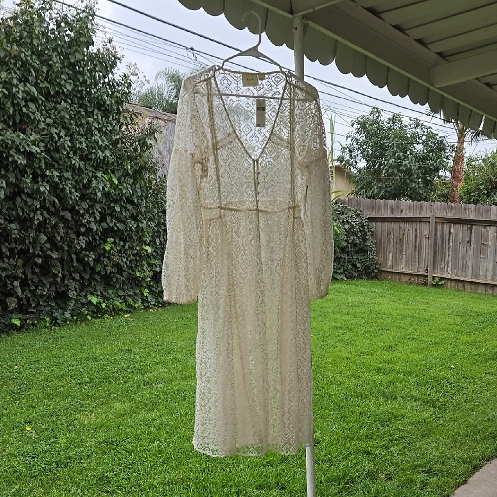Maeve By Anthropologie Elegant White Lace Dress Cover-up NWT